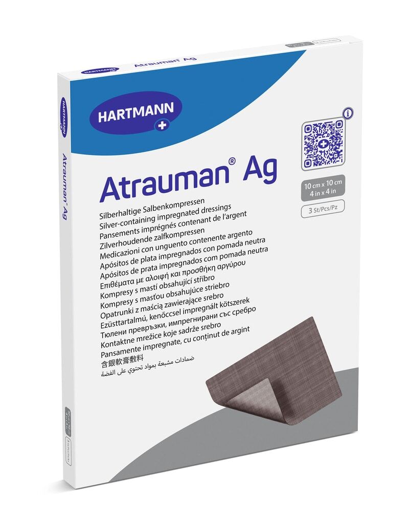 Hartmann Atrauman® Ag - 10x10 cm Vazelinli Yara Temas Tabakası Hartmann Atrauman® Ag - 10x20 cm Vazelinli Yara Temas Tabakası