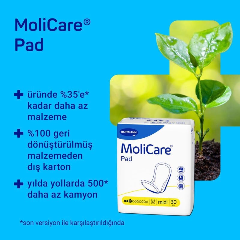 Hartmann MoliCare® Pad 4 damla Anatomik İnkontinans Pedi