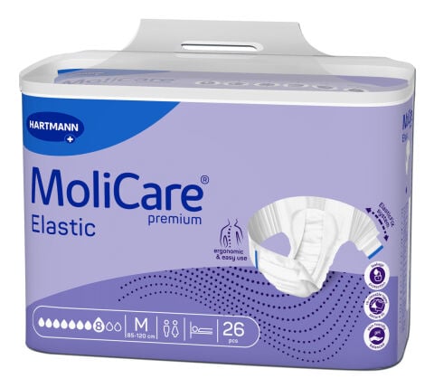 Hartmann Molicare Premium Elastic 8 damla Yetişkin Hasta Bezi - Bel Bantlı Bez M Beden