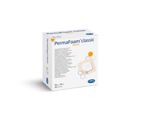 Hartmann PermaFoam® Classic Border Köpük Yara Örtüsü 10x10 cm